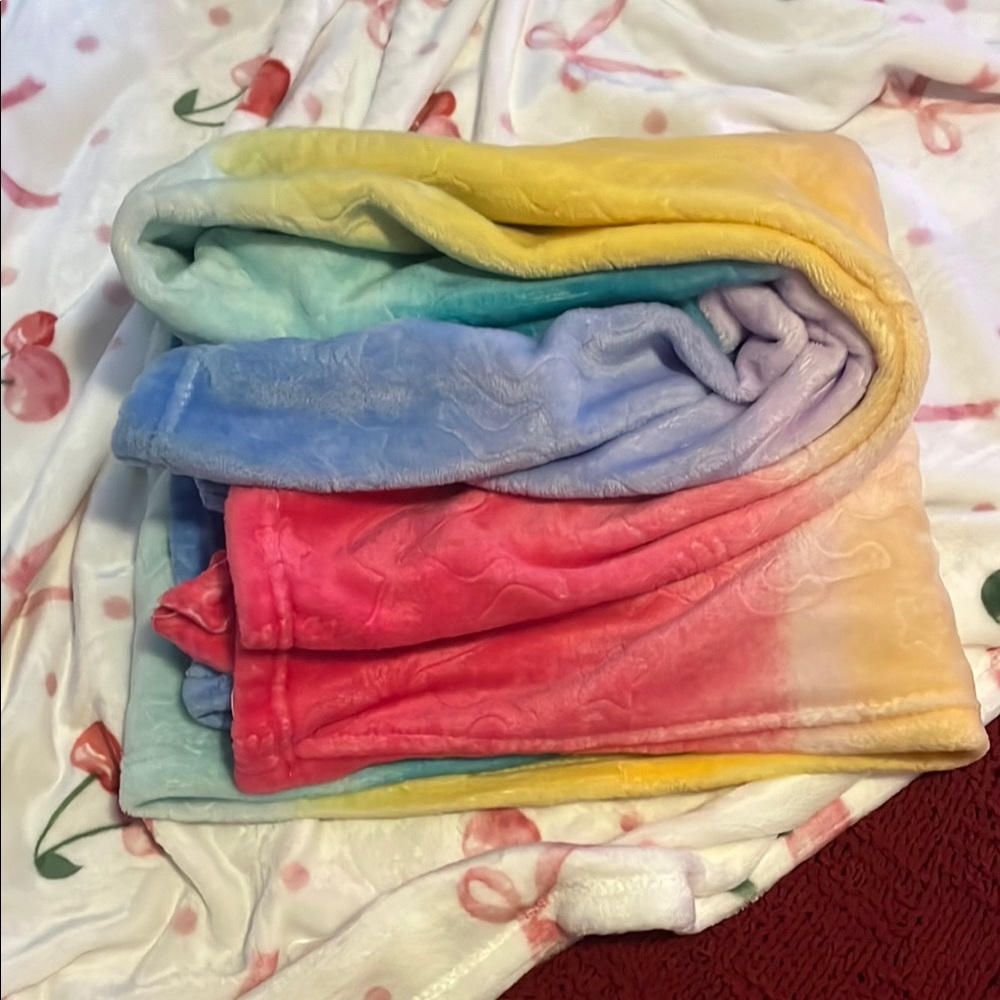 Rainbow Unicorn Throw Blanket